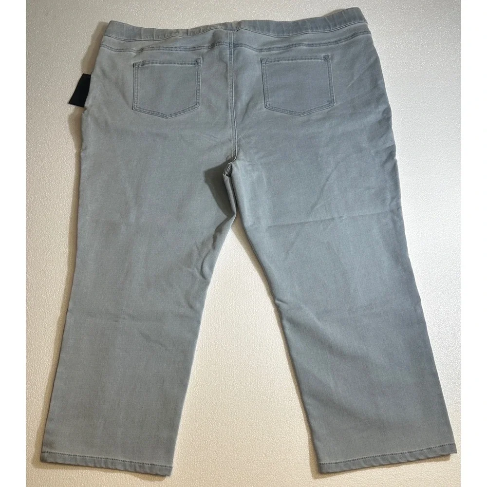 Isaac Mizrahi Live Divine Denim Womens Jeans Elastic Waist Pull On Pants Sz 28WP